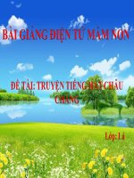 Bài giảng điện tử mầm non đề tài Truyện tiếng hát chẫu chàng (lớp Lá)