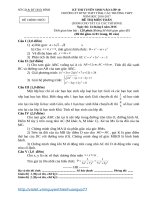 2016 2017 vào 10 toán hòa bình 