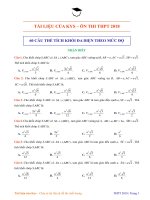 60 câu thể tích khối đa diện theo mức độ