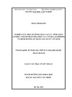 Nghiên cứu một số tính chất vật lý, tính chất cơ học, thành phần hóa học của vỏ quả jatropha và định hướng sử dụng sản xuất ván dăm 