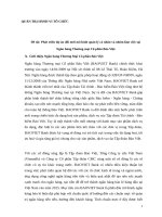 Phát triển dự án đổi mới mô hình quản lý cá nhân và nhóm làm việc tại ngân hàng bảo VIệt