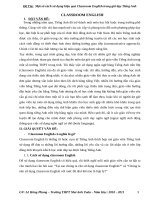 Một số cách sử dụng hiệu quả classroom english trong giờ dạy tiếng anh 