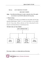 Dự án đổi mới mô hình quản lý cá nhân và nhóm làm việc tại viện nghiên cứu sức khoẻ trẻ em 