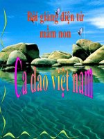 Bài giảng điện tử mầm non đề tài ca dao Việt Nam (lớp Lá)
