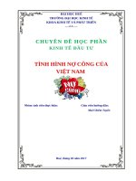 Tình hình nợ công ở việt nam 