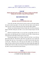 Báo cáo về khám phá tính cách cá nhân 