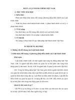 BÀI 5  LUẬT HÀNH CHÍNH VIỆT NAM 