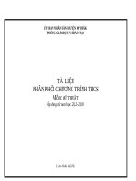 Phân phối chương trình  My thuat 