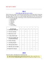 bài tập cá nhân hành vi tổ chức về tính cách 