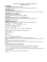 de cuong thi lai mon hoa 10 nam hoc 2016 2017 