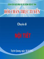 Chuyên đề - NỘI TIẾT