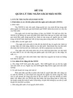 báo cáo quản lý thu ngân sách nhà nước 