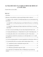 sự trao đổi chất của vi khuẩn trong hệ thống xử lý nước thải claudia gallert and josef winte 