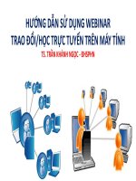 Hướng dẫn sử dụng WEBINAR trên máy tính