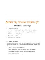 Bản mô tả CV trưởng phòng quản lý các đề án công nghệ   VIetcombank 