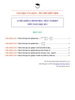 6 chìa khóa chinh phục trắc nghiệm môn toán học kì 1