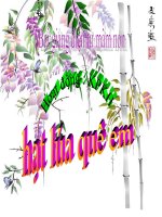 Bài giảng điện tử mầm non đề tài KPKH: Làm quen hạt lúa (lớp Lá)