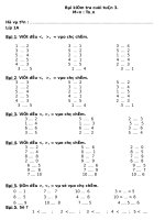 KIEM BAI  TRA CUOI TUAN CHO HS LOP 1