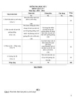 Đề kiểm tra học kì 1 môn vật lý lớp 7 