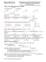 Đề  đa thi thử vào 10 dai tu v10 