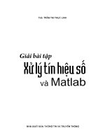 Giải bài tập xử lý tín hiệu số và matlab