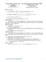 thi thử vào 10 TOÁN hà nội 2015 2016 