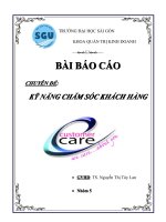 kỹ năng chăm sóc khách hàng 