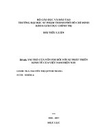 vai trò của vốn fdi đối với sự phát triển kinh tế của việt nam hiện nay 