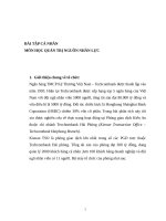 Phân tích thực trạng về vấn đề đánh giá thực hiện công việc và công tác tuyển dụng tại kienan TSO 