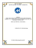 thực trạng hoạt động cấp tín dụng đối với doanh nghiệp vừa và nhỏ tại ngân hàng thương mại việt nam giai đoạn năm 2011 2013 