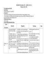 Đề kiểm tra học kì 1 môn vật lý lớp 8 