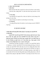 BÀI 9  LUẬT bảo vệ môi TRƯỜNG 