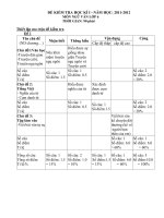 ĐỀ KIỂM TRA học kì i van 6   2011 2012 