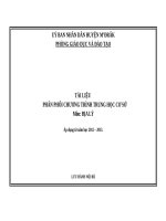 Phân phối chương trình  Dia ly 