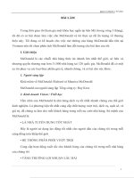 Phân tích môi trường văn hóa của thương hiệu mcdonald