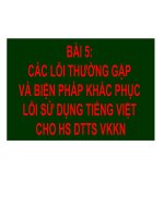 Bài giản tiếng việt cho học sinh dân tộc thiểu số  BÀI 5 