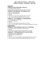 de cuong thi lai mon toan 10 nam hoc 2016 2017 