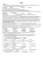 dap an kiem tra 1 tiet mon tieng anh lop 12 lan 2 hk1 nam hoc 2016 2017 