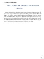 thiết kế nhà máy thủy điện có tổng công suất đặt là 240 MW gồm có 4 máy phát điện kiểu thủy điện cung cấp cho phụ tải ở 3 cấp 