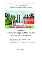 Báo cáo thực tập tốt nghiệp tại công ty cổ phần khảo sát thiết kế và xây dựng thái hòa 