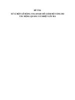 xử lí bột gỗ bằng xylanase để giảm độ vàng do tác động quang và nhiệt gây ra 