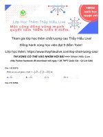 [Đề số 7][THPT QG][Thầy Hiếu Live]