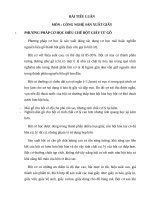 Tìm hiểu về công nghệ sản xuất bột cơ 