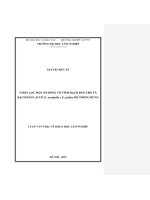 Chọn lọc một số dòng vô tính bạch đàn uro và bạch đàn lai up (e  urophylla x e  pelitta) để trồng rừng 