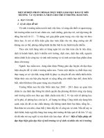 Một số biện pháp chỉ đạo thực hiện giáo dục bảo vệ môi trường và vệ sinh cá nhân cho trẻ ở trường mầm non 