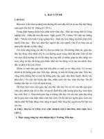 Thực trạng công tác chủ nhiệm lớp ở trường tiểu học 