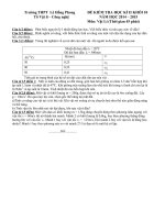 de thi hoc ky 2 mon vat li 10 nam hoc 2014 2015 