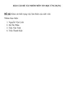 Khảo sát tình trạng việc làm thêm của sinh viên 