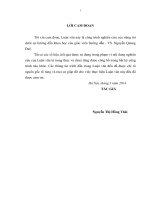 Một số giải pháp góp phần đẩy mạnh quá trình chuyển dịch cơ cấu kinh tế nông nghiệp theo hướng công nghiệp hóa, hiện đại hóa huyện quảng trạch 