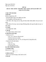 Giáo án sinh 8 tuần 25 